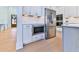 Stainless steel appliances and built-in microwave at 2144 Suncrest Pt, Marietta, GA 30064