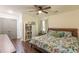 Bedroom with ceiling fan and bookcase at 723 Campbell Cir, Hapeville, GA 30354