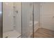 Bathroom with shower and tub, featuring modern fixtures at 509 Ajo Way, Dallas, GA 30157