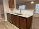 Kitchen with granite countertops, stainless steel sink and dishwasher at 309 Hemphill School Nw Rd, Atlanta, GA 30331