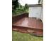 Spacious wooden deck overlooking a grassy backyard at 800 Crestside Ct # 800, Austell, GA 30168