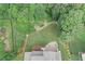 Aerial view of backyard, patio, and surrounding landscape at 125 Registry Ln, Canton, GA 30115