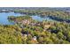 Bird's eye view of home near lake and neighborhood at 1930 Ridge Rd, Cumming, GA 30041