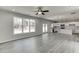 Spacious living area with kitchen and backyard view at 2594 Hickory Valley Dr, Snellville, GA 30078