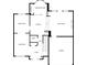 First floor plan with kitchen, Gathering room, and garage at 3362 Eastmont Ln, Lithonia, GA 30038