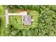 Aerial view of house, driveway, and surrounding trees at 45 Knight Ln, Mcdonough, GA 30252