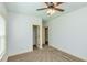 Bedroom with ceiling fan and walk-in closet at 45 Knight Ln, Mcdonough, GA 30252
