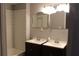 Updated bathroom with subway tile, dual sinks and new fixtures at 1026 Valley View Rd, Atlanta, GA 30315