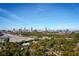 Aerial view showcasing a city skyline and surrounding landscape at 1101 Boulevard Se Dr # A, Atlanta, GA 30317