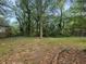 Spacious backyard with mature trees and a partially fenced area at 2103 Mcafee Rd, Decatur, GA 30032