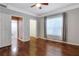 Hardwood floor bedroom with access to bathroom and closet at 2700 Pine Tree Ne Rd # 2215, Atlanta, GA 30324