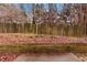 Backyard with wooden fence and retaining wall at 2070 Bonny Glen Cir, Austell, GA 30106
