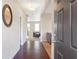 Dark hardwood floors and an open view into the living area at 2070 Bonny Glen Cir, Austell, GA 30106