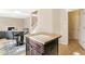 Kitchen island with granite countertop and breakfast bar at 2070 Bonny Glen Cir, Austell, GA 30106