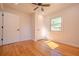 Bright bedroom with hardwood floors and ceiling fan at 2173 Cloverdale Se Dr, Atlanta, GA 30316