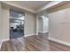 Finished basement with glass-walled home gym at 490 Revenna Trl, Fayetteville, GA 30214