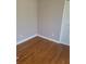 Hardwood floor bedroom with closet at 4002 Lindsey Dr, Decatur, GA 30035