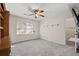 Bedroom with wood built-ins and ceiling fan at 4116 River Cliff Chase Se, Marietta, GA 30067