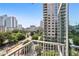 Balcony offering stunning city skyline views at 950 W Peachtree Nw St # 1111, Atlanta, GA 30309