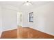 Hardwood floor bedroom with closet and window at 320 3Rd Ne St # 1, Atlanta, GA 30308