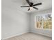 Bedroom with ceiling fan and window view at 1139 Hembree Ln, Austell, GA 30168