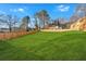 Large grassy backyard, fully fenced at 4806 Forest Trl, Douglasville, GA 30135