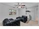 Bedroom with two velvet chairs and a window at 3149 Buford Hwy # 3, Brookhaven, GA 30329