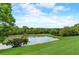 Serene pond surrounded by lush greenery at 68 Montre Nw Sq, Atlanta, GA 30327