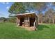 Rustic wooden barn providing shelter for animals at 1690 Mcconnell Rd, Grayson, GA 30017