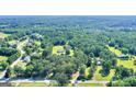 Aerial view showing the home's location in a quiet residential area at 1042 Harbins Rd, Dacula, GA 30019