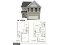 Two-story home floor plan showcasing a spacious layout and large bedrooms at 5700 Laney Dr, Rex, GA 30273