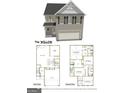 Two story home floor plan, The Willow at 5716 Laney Dr, Rex, GA 30273