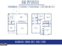 Four-bedroom, 2.5-bathroom house floor plan with a two-car garage and large great room at 619 Whitman Ln # 2200, Stockbridge, GA 30281