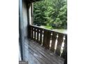 Private balcony with wooded views at 1505 Camelot Dr, College Park, GA 30349