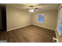 Spacious bedroom with hardwood floors and ceiling fan at 362 Ard Nw Pl, Atlanta, GA 30331