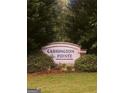 Community entrance sign for Carrington Pointe at 2628 Haligan Pointe, Riverdale, GA 30296