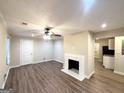 Bright living room with hardwood floors and fireplace at 1327 Sharon Nw St, Atlanta, GA 30314