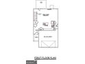 First floor plan showcasing kitchen, Gathering room, foyer, and two-car garage at 205 Weldon Rd # 44, Mcdonough, GA 30253