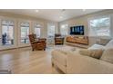 Open living space with comfortable seating and access to deck at 480 Mitchell Rd, Covington, GA 30014