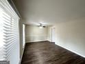 Bright living room with hardwood floors and neutral walls at 1914 Janet Ln, Decatur, GA 30035