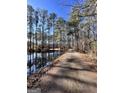 Long driveway leading to home through a wooded area at 779 Dial Mill Rd, Oxford, GA 30054