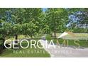 Long tree-lined driveway leading to a luxurious estate at 460 Dixie Rd, Covington, GA 30014