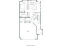 First floor plan showcasing bedroom, bathroom, garage and optional elevator at 1585 S Ponce De Leon Ave # 7, Atlanta, GA 30307