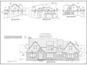 Detailed architectural drawings showcase front, rear, left and right elevations at Lot 2 Thunder Rd, Buford, GA 30518