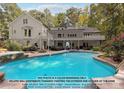 Two-story house with a pool and deck in the backyard at 1199 Old Lathemtown Rd, Canton, GA 30115