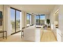 Open concept kitchen with marble island and access to balcony at 318 Sandy Springs Cir # 110, Atlanta, GA 30328