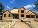 New house framing under construction on a sunny lot at 4408 Brookview Se Dr, Atlanta, GA 30339