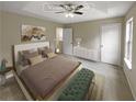 Virtually staged main bedroom with ensuite bathroom at 3316 Merlot Pass, Lawrenceville, GA 30044