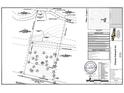 Detailed survey map of property boundaries and topography at 4825 Neal Rdg, Atlanta, GA 30349