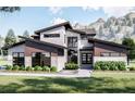 Modern two-story home with stone and wood accents at 4825 Neal Rdg, Atlanta, GA 30349